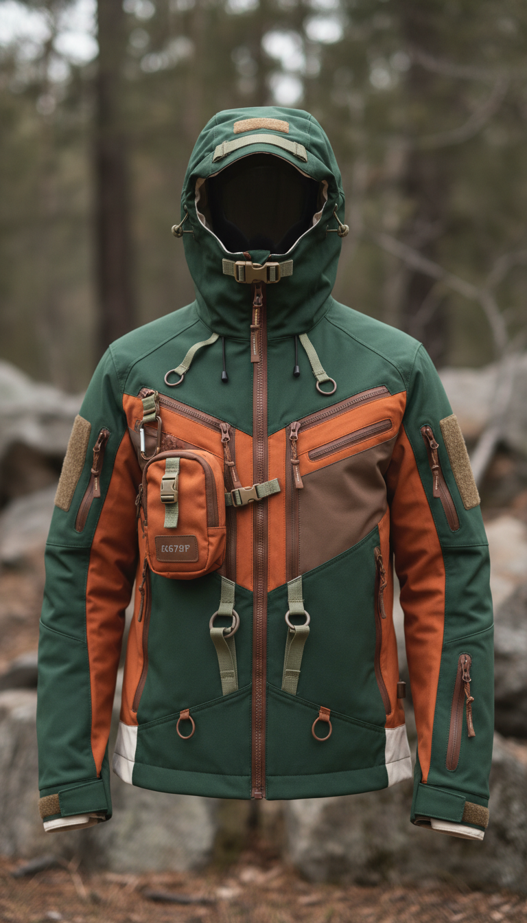 Campera técnica modular ripstop