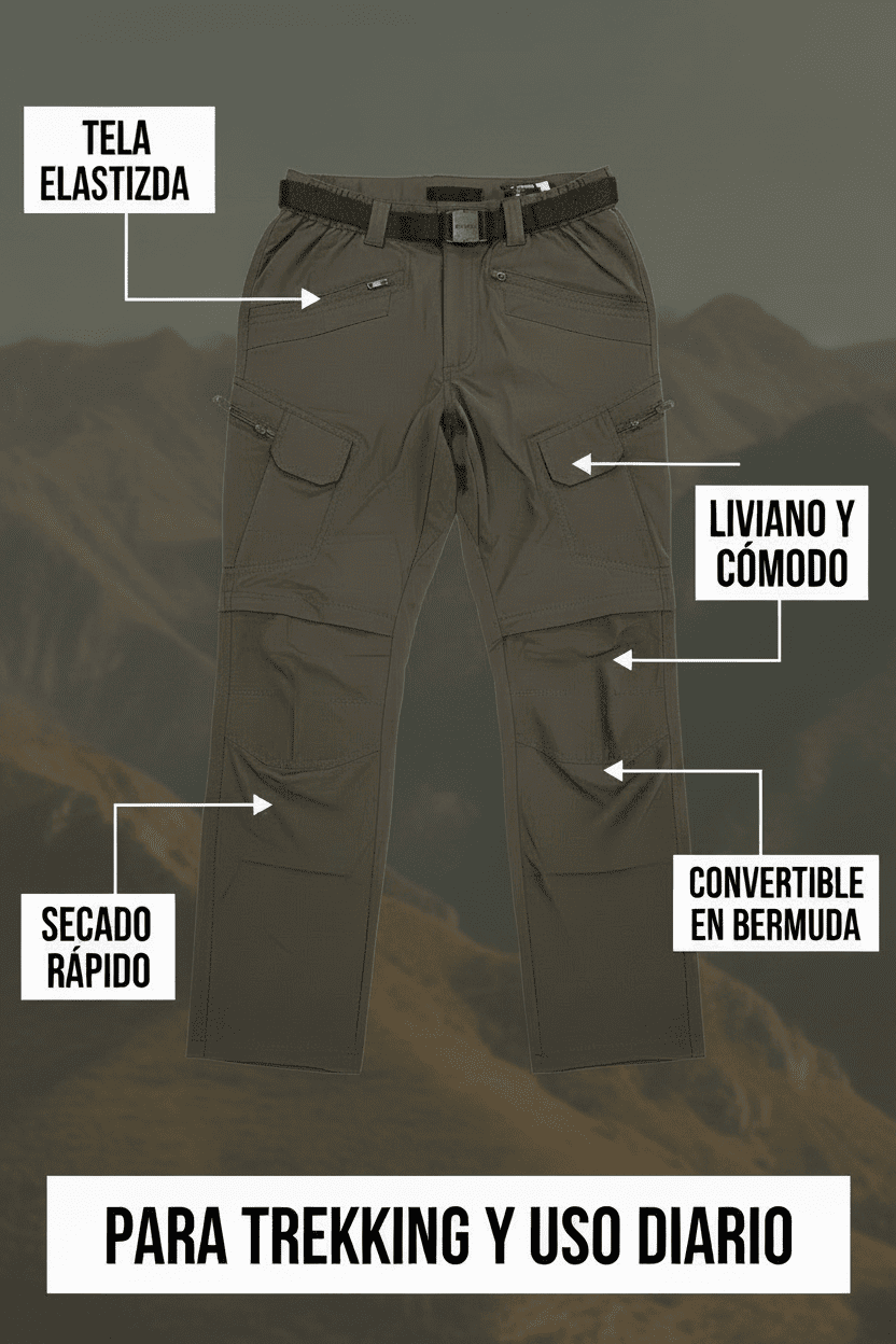 Pantalón Trekking Pro Explorer – Secado Rápido