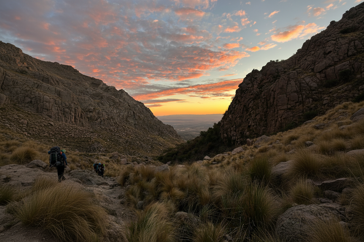 Hero desktop - Atardecer quebrada