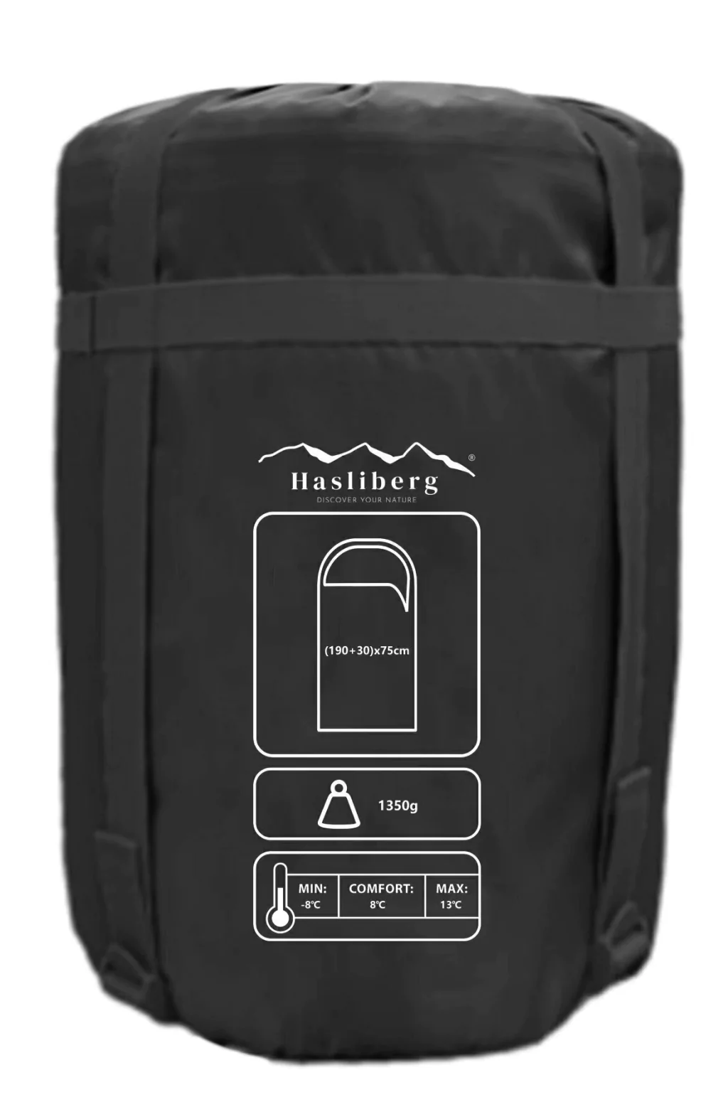 Bolsa de dormir térmica Hasliberg Explorer -8°C, 1350 g